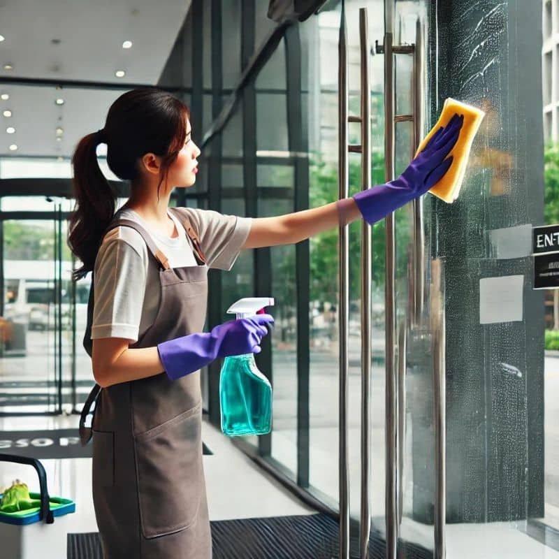 limpieza cristales de comunidades economica